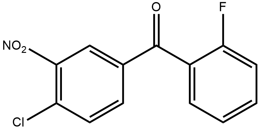 (4-chloro-3-nitrophenyl)(2-fluorophenyl)methanone